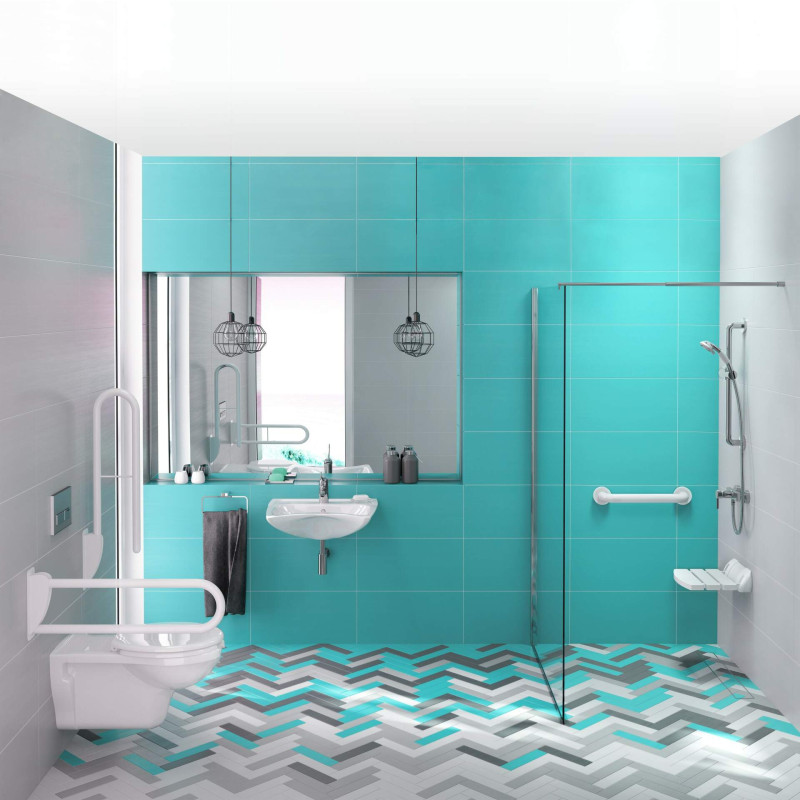 Elegancka Kabina Prysznicowa Walk-In 120 cm z Chromowanym Wykończeniem i Active Cover