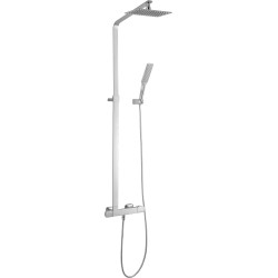 Chromowana deszczownica z termostatycznym prysznicem - Luksus codziennej kąpieli!