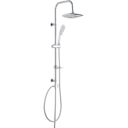 Deszczownica Chrom Premium 1-Funkcyjna z Anti-calc i Regulacją – Komplet Prysznicowy Elegance