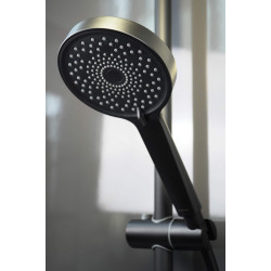 Prysznicowy Komfort Nero – Okrągła Słuchawka 3-trybowa dla Relaksującej Kąpieli
