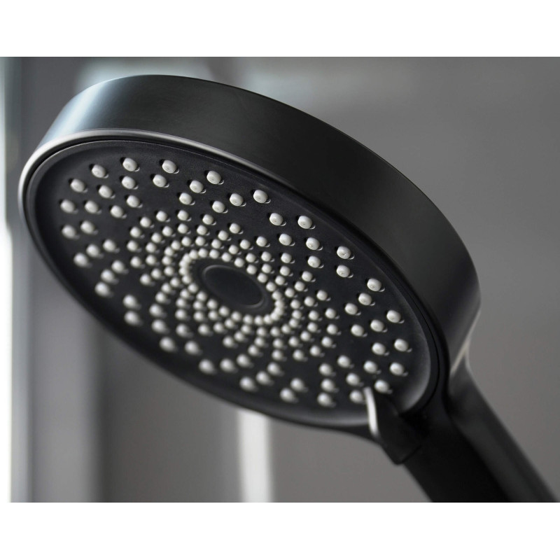 Prysznicowy Komfort Nero – Okrągła Słuchawka 3-trybowa dla Relaksującej Kąpieli