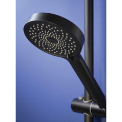 Prysznicowy Komfort Nero – Okrągła Słuchawka 3-trybowa dla Relaksującej Kąpieli