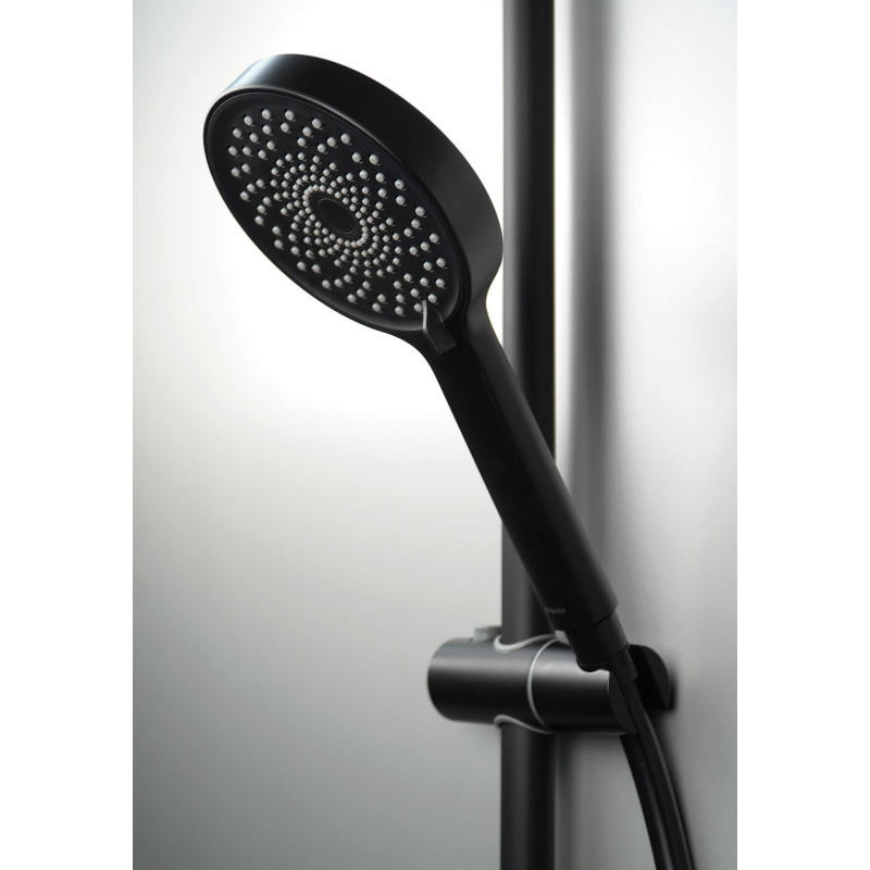 Prysznicowy Komfort Nero – Okrągła Słuchawka 3-trybowa dla Relaksującej Kąpieli