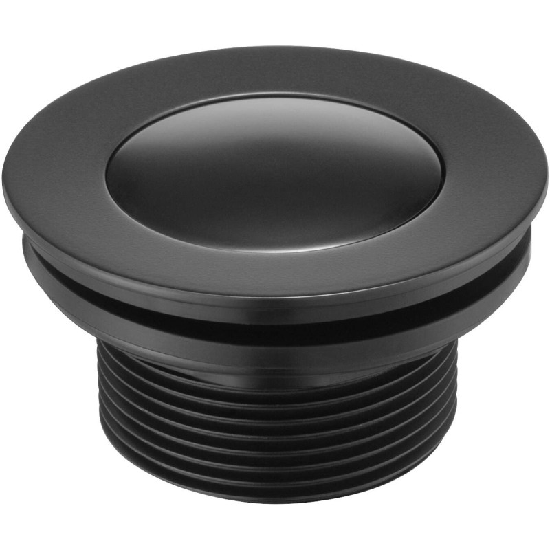 Czarny Korek Click-Clack do Brodzika, Elegancki Okrągły Zawór 1 1/2'' 80mm