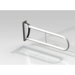 Składany uchwyt ścienny Premium 76 cm - Wytrzymałość 150 kg, Białe Wykończenie Błysk!