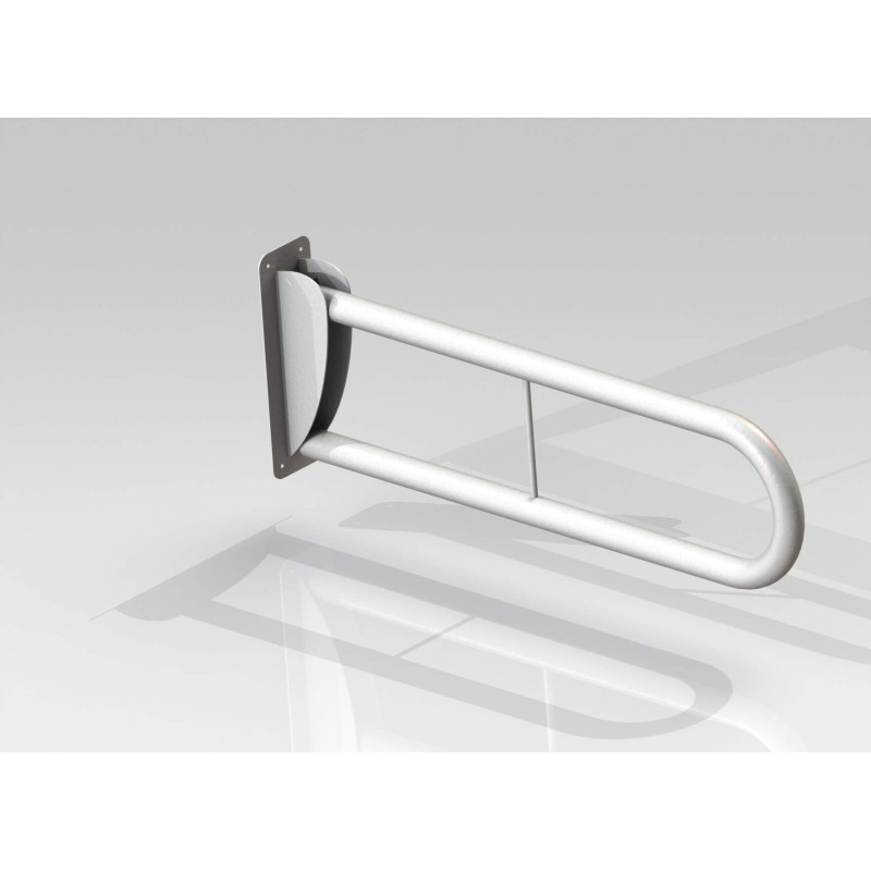 Składany uchwyt ścienny Premium 76 cm - Wytrzymałość 150 kg, Białe Wykończenie Błysk!