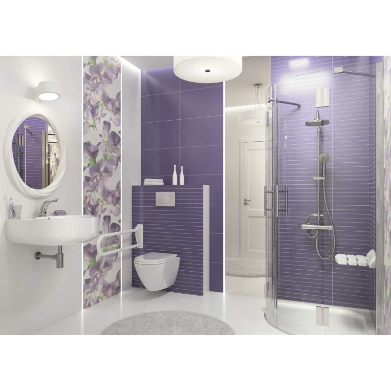 Składany uchwyt ścienny Premium 76 cm - Wytrzymałość 150 kg, Białe Wykończenie Błysk!