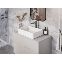 Wisząca Szafka Umywalkowa Kaszmir 80cm - Matowa Elegancja z Systemem Cichego Domyku