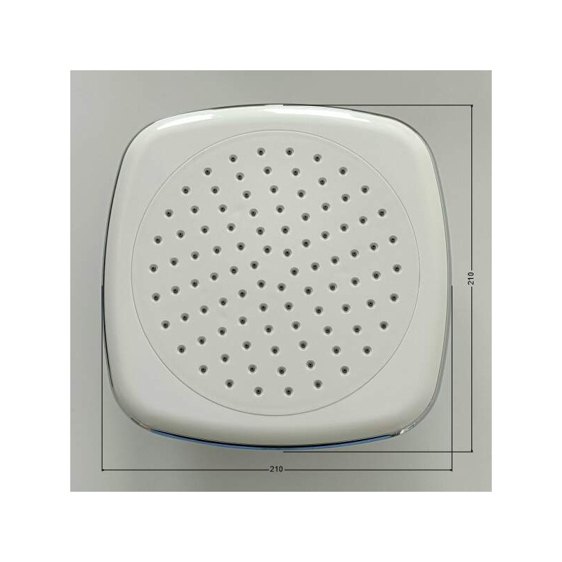 Głowica Prysznicowa Premium RainShower z Anti-calc, 210mm, Biały Chrom