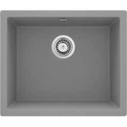 Granitowy Zlewozmywak w Kolorze Metalik, Nowoczesna Jednokomorowa Elegancja Blatu