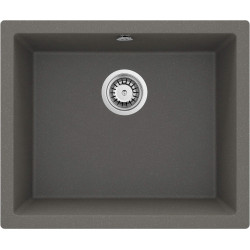 Zlewozmywak Granitowy Antracytowy 1-komorowy, Matowy - Elegancja i Funkcjonalność w Jednym