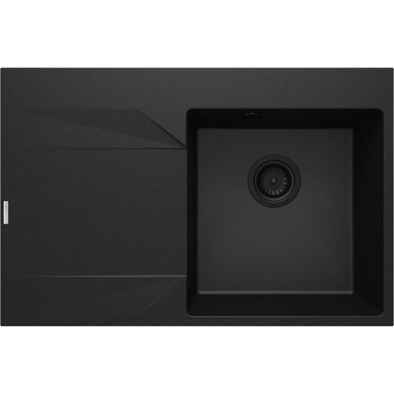 Elegancki Zlewozmywak Granitowy z Ociekaczem – Grafitowy Mat, Idealny do Nowoczesnej Kuchni