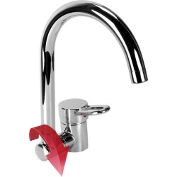 Chromowana Bateria Kuchenna z Obrotowo-Składaną Wylewką i Ceramiczną Głowicą