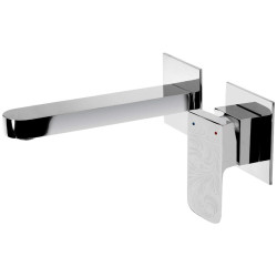 ChromeMaster – Elegancka Bateria Umywalkowa Podtynkowa z Dwoma Dźwigniami