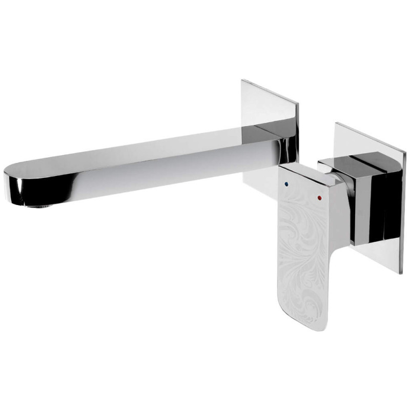 ChromeMaster – Elegancka Bateria Umywalkowa Podtynkowa z Dwoma Dźwigniami