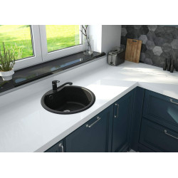 Elegancka Bateria Kuchenna Grafit-Chrom z Obrotową Wylewką i Mieszaczem