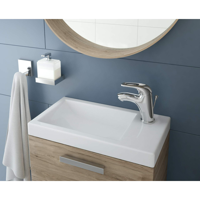 Stylowa Umywalka Ceramiczna Nablatowa Biała z Otwartym Montażem - Elegancja i Funkcjonalność