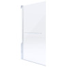 Parawan prysznicowy Premium z unoszeniem, chrom, 75x145 cm, szkło hartowane 6mm