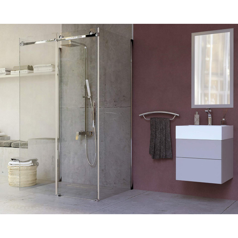 Eleganckie drzwi prysznicowe 140 cm chrom - styl, cisza, wygoda!