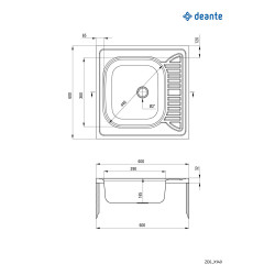 Stylowy Zlewozmywak 1-komorowy z Ociekaczem Stalowy Nakładany - Elegancja i Funkcjonalność