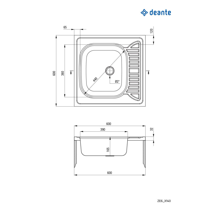 Stylowy Zlewozmywak 1-komorowy z Ociekaczem Stalowy Nakładany - Elegancja i Funkcjonalność
