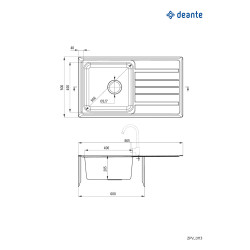 Zlewozmywak stalowy satynowy 1-komorowy z ociekaczem - Elegancja i funkcjonalność