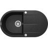 Stylowy Zlewozmywak Granitowy z Ociekaczem 1-komorowy Grafitowy - Elegancja i Funkcjonalność