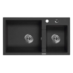 Zlewozmywak Granitowy Dual-Chic 1.5 - Elegancja i Funkcjonalność w Twojej Kuchni!