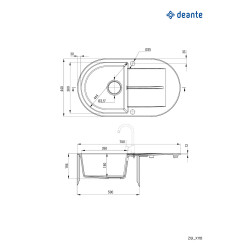 Elegancki, Beżowy Zlewozmywak Granitowy z Ociekaczem i Automatycznym Korkiem