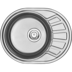 Zlewozmywak stalowy satyna 1-komorowy z ociekaczem - styl i funkcjonalność w Twojej kuchni!