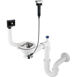 Syfon stalowy do zlewozmywaka 1-komorowego - Elegancja i funkcjonalność w Twojej kuchni