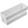 Nowoczesna półka łazienkowa APO z matowego ABS, montaż na ścianie, białe wykończenie