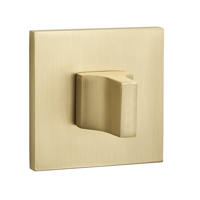 Kwadratowa Rozeta WC Złota - Eleganckie Wykończenie dla Twojego Wnętrza