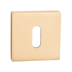 Elegancka Złota Osłona Kwadratowa z Kluczem - Do Wnętrz, Komplet Montażowy