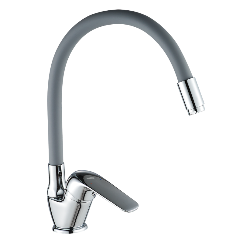 Elza Chrom: Elegancka Bateria Stojąca z Elastyczną Wylewką i Niskim Zużyciem Wody