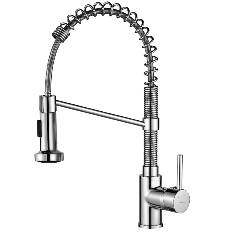 Loco Chromowa Bateria Stojąca z Ruchomą Wylewką i Oszczędnością Wody