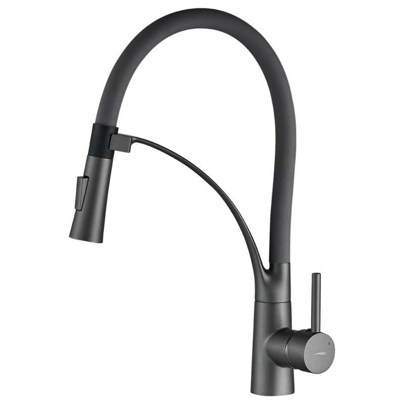 Stylowa Bateria Stojąca OLOR z Grafitową Wylewką U – Elegancja i Funkcjonalność w Jednym