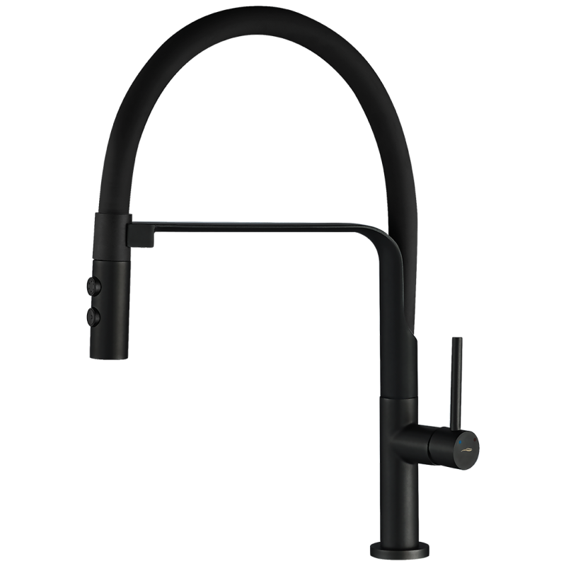 SILUETTO Elastyczna Bateria Stojąca z Czarnej Serii Premium - Nowoczesna i Oszczędna