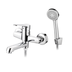 Kuchinox Atez bateria wannowa ścienna chrom