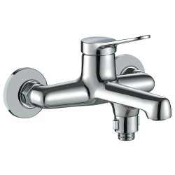 Villa Chrom - Stylowa bateria wannowa ścienna, bez zestawu natryskowego