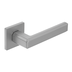 Ekskluzywna klamka Tessera na rozecie - Chrom mat, segment Premium, idealna do Twoich drzwi