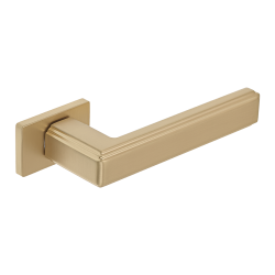 Tessera II Elegance: Złota klamka Premium na rozecie do drzwi wewnętrznych