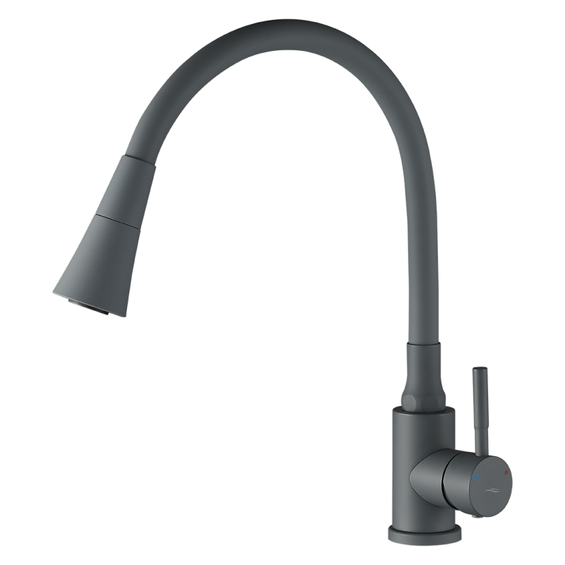 SELVA Bateria Stojąca z Szarą Elastyczną Wylewką - Efektywna i Oszczędna!