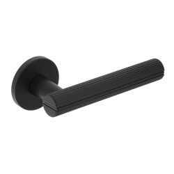 Nowoczesna klamka MAIO II Premium, czarne wykończenie, idealna do drzwi wewnętrznych