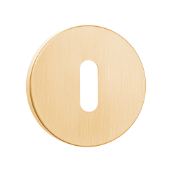 Złoty Szyld Okrągły do Drzwi Wewnętrznych z Kluczem - Eleganckie Wykończenie dla Twojego Domu