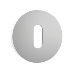 Chromowy Szyld Okrągły na Klucz - Elegancka Rozeta do Drzwi 38-45mm