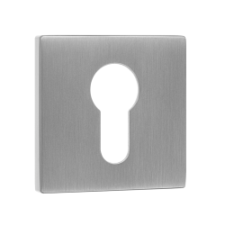 Elegancka Rozeta Wkładka Kwadratowa Chrom Mat – Idealna do Twoich Drzwi!