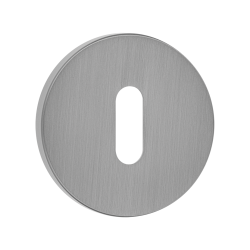 Elegancka rozeta okrągła satynowa krótka z kluczem do drzwi wewnętrznych