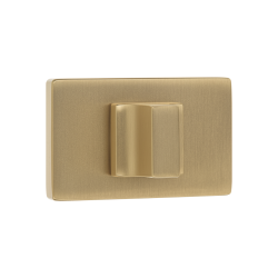 Złoty Szyld Kwadratowy WC 53x32 - Elegancki Design do Wnętrza, Kompletny Zestaw Montażowy