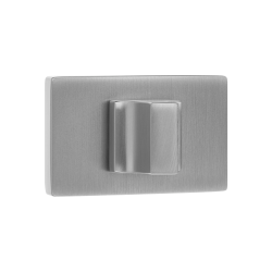 Elegancki Szyld Prostokątny WC Chromowany - Idealny do Drzwi Wewnętrznych